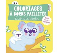 Coloriages à bords pailletés - Sacha le koala