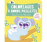 Coloriages à bords pailletés - Sacha le koala