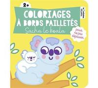 Coloriages à bords pailletés - Sacha le koala