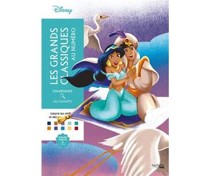 Coloriages au numéro Disney - Les Grands classiques - Aurélia Stéphanie Bertrand - Hachette Heroes - broché - Document jeunesse