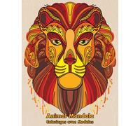 Coloriages avec Modèles : Animal Mandala: 25 coloriages avec modèles en couleur de dessins d’Animaux Mandalas et Zentangle. Des modèles à recopier ou pour s’inspirer en fonction de vos envies