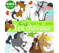 Coloriages codés - Les chevaux