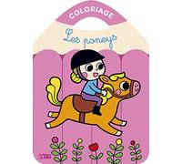 Coloriages crayons de couleurs - Les poneys - Dès 3 ans