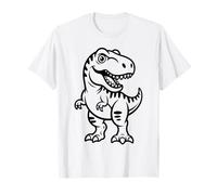 Coloriages de Dinosaures à colorier et à Peindre soi-même T-Shirt