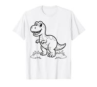 Coloriages de Dinosaures à colorier et à Peindre soi-même T-Shirt