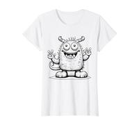 Coloriages de Monstres à colorier soi-même T-Shirt Graphique avec Valeur