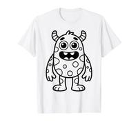 Coloriages de Monstres à colorier soi-même T-Shirt Graphique avec Valeur
