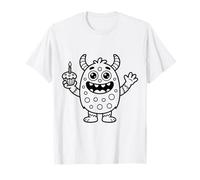 Coloriages de Monstres Anniversaire à colorier soi-même T-Shirt