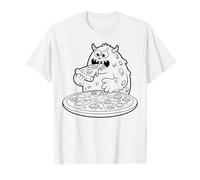 Coloriages de Pizza Monstres à colorier soi-même T-Shirt