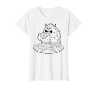 Coloriages de Pizza Monstres à colorier soi-même T-Shirt Graphique avec Valeur
