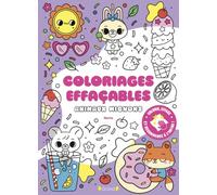 Coloriages effaçables - Animaux mignons - Livre de 32 coloriages - Coloriages réutilisables - Cute and cozy - Dès 4 ans