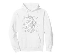Coloriages et coloriages de sirène Licorne pour Les Enfants Sweat à Capuche