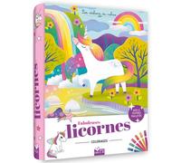 Coloriages Fabuleuses licornes - pochette 6 feutres pailletés