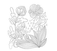 Coloriages - Fées des jardins