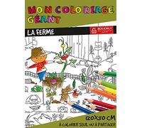 COLORIAGES GEANTS LA FERME 80 x 120 cm BOUCHUT