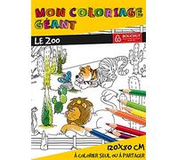 COLORIAGES GEANTS LE ZOO 80 x 120 cm BOUCHUT