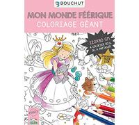 COLORIAGES GEANTS MONDE FEERIQUE 80 x 120 cm BOUCHUT