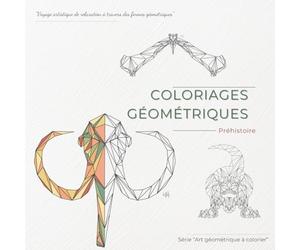Coloriages Géométriques - Préhistoire: Voyage artistique de relaxation à travers des formes géométriques