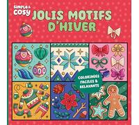 Pauline Amelin – Coloriages Jolis motifs d'hiver – Livre-jeu – Fleurus – Broché
