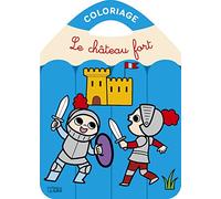 Coloriages Les crayons de couleurs - Le château-fort - Dès 3 ans