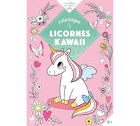 Coloriages licornes kawaii