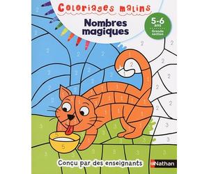 Coloriages magiques Maternelle - Pour s'entraîner à reconnaître les nombres, les quantités et compter en coloriant - Grande Section de maternelle 5/6 ans