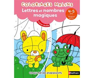 Coloriages malins Duo Lettres et nombres magiques MS - Stéphanie Chica - Nathan - broché - Scolaire / Universitaire