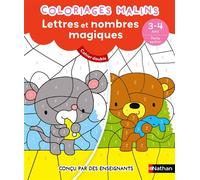 Coloriages magiques Maternelle – Reconnaître lettres & nombres en coloriant – Petite Section 3/4 ans