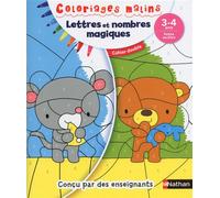 Coloriages malins Duo Lettres et nombres magiques PS - Stéphanie Grison - Nathan - broché - Scolaire / Universitaire