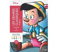Coloriages mystères Disney - Les Grands classiques Tome 8 Colorie les chiffres et découvre l'image ! - Charlotte Mendès - Hachette Heroes - broché - Livre-jeu