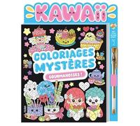 Fleurus – Coloriages mystères kawaii gourmandises (avec stylo gel doré)