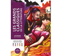Coloriages mystères - Les grands classiques de la littérature - Christophe-Alexis Pérez - Hachette Heroes - broché - Livre-jeu