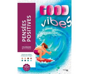 Coloriages mystères - Pensées positives - Sandrine Fourrier - Hachette Heroes - broché - Livre-jeu