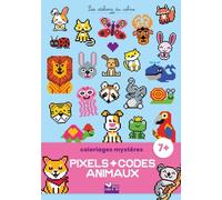 Coloriages mystères pixels et codes Animaux