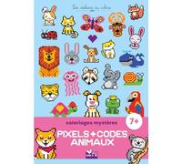 Coloriages mystères pixels et codes Animaux