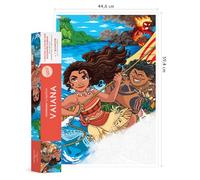 Coloriages Mystères - Poster Disney Vaiana: Colorie les chiffres et découvre l'image