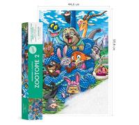 Coloriages Mystères - Poster Disney Zootopie 2: Colorie les chiffres et découvre l'image