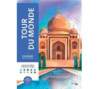 Coloriages mystères - Tour du monde - Aurélia Stéphanie Bertrand - Hachette Heroes - broché - Livre-jeu