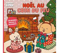 Collectif – Coloriages Noël au coin du feu – Livre-jeu – Fleurus – Broché