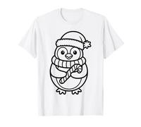 Coloriages Pingouin Noel à colorier et à Peindre soi-même T-Shirt