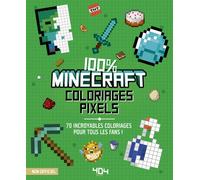 Coloriages pixel - 100% Minecraft - 70 incroyables coloriages pour tous les fans - Vladimir Subbotin - 404 Editions - broché - Livre-jeu