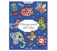 Eugénie Varone – Coloriages pixels fluo – Album de coloriage dès 5 ans – Broché