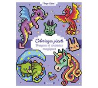 Grund – Coloriages pixels – Dragons et animaux magiques – Album de coloriage – Dès 5 ans
