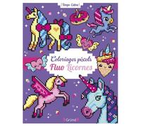 Grund – Coloriages pixels fluo licornes – Album de coloriage fluo – Dès 5 ans