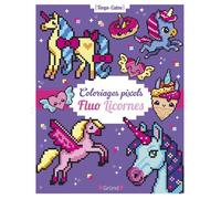 Coloriages pixels fluo licornes - Eugénie Varone - Grund - broché - Document jeunesse