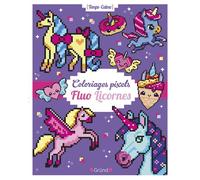 Grund – Coloriages pixels fluo licornes – Album de coloriage fluo – Dès 5 ans