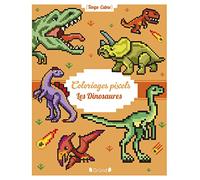 Coloriages pixels - Les dinosaures - Album de coloriage - Dès 5 ans