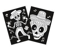 Coloriages velours citrouille Halloween - 2 pièces - 15 x 21 cm - anti dépassement - création enfants, activités manuelles