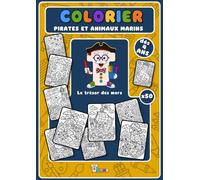 Colorier Pirates et animaux marins: Le trésor des mers (dès 4 ans)