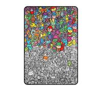 Coloring Blanket - DIY Washable Art Craft Sofa Throw | Paint and Draw Interactive Blanket | Fun Creative Activity for Kids and Families | for Boys Girls Preschools Birthday Holiday Living Room